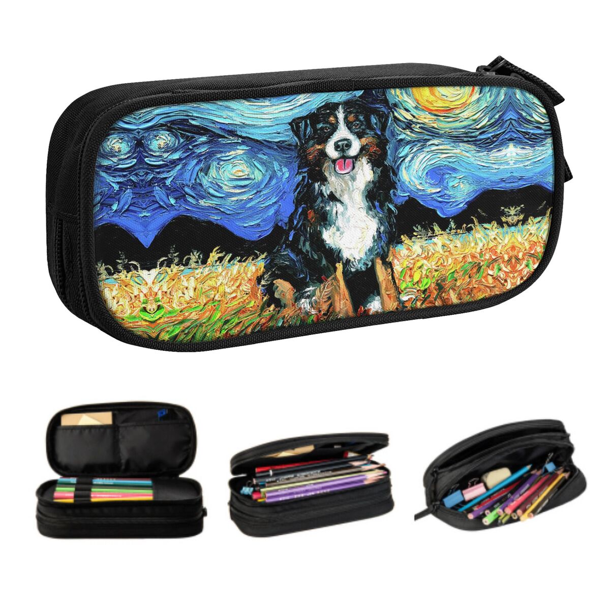 Pet X Supplies & Tack Grooming - Özel Yıldızlı Gece Bernese Dağ Köpeği